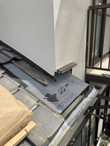 沼津市雨漏り瓦屋根ルーフィング