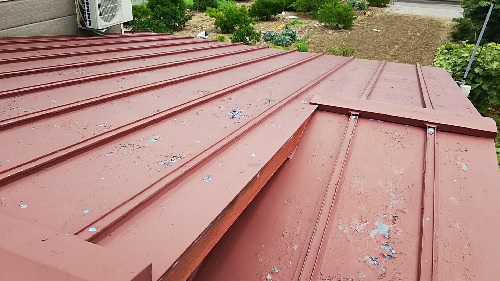 瓦棒葺き屋根工事前写真