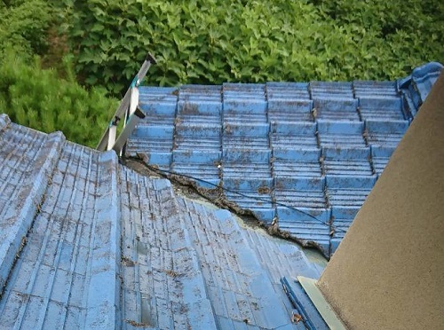 セメント瓦現状写真