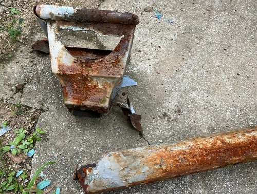 福山市雨どい修理錆びた雨樋