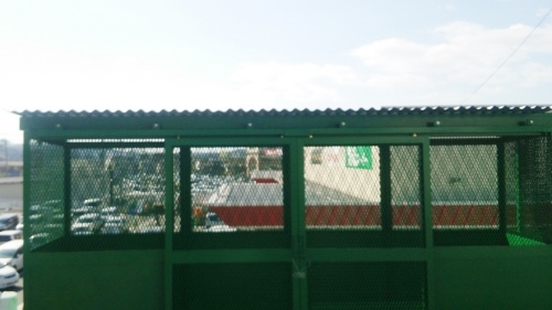 ゴミステーション屋根