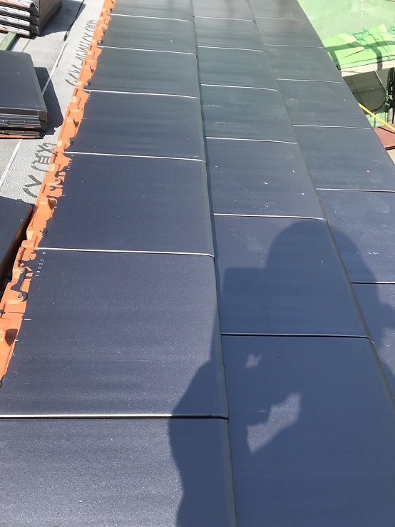 平板瓦 平部 施工