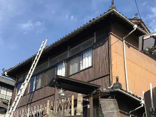 尾道市古民家雨漏り修理