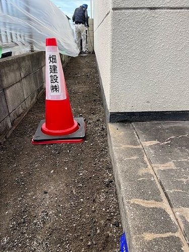 福山市にあるアパートにて雨水配管の勾配不良で補修工事をしました