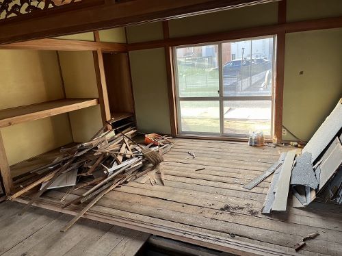 福山市にて住宅の解体工事