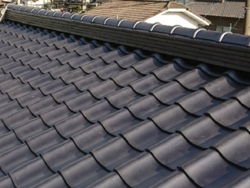 福山市の瓦屋根葺き替え工事３選！工事費用はいくらかかる？屋根工事の新しい防災瓦設置後
