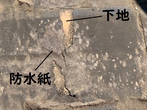 福山市の瓦屋根葺き替え工事３選！工事費用はいくらかかる？セメント瓦屋根無料調査防水紙と下地の傷み