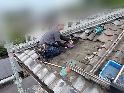福山市にて２階天井から雨漏りしている戸建の修繕工事