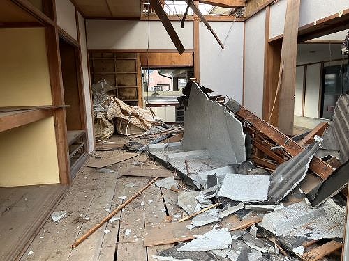 福山市にて住宅の解体工事