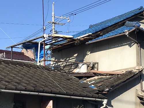 福山市屋根リフォーム工事ビフォー