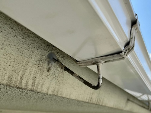 福山市雨どい架け替え工事軒樋取替え