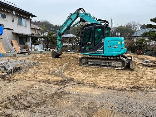 福山市にて住宅の解体工事の様子ｇ