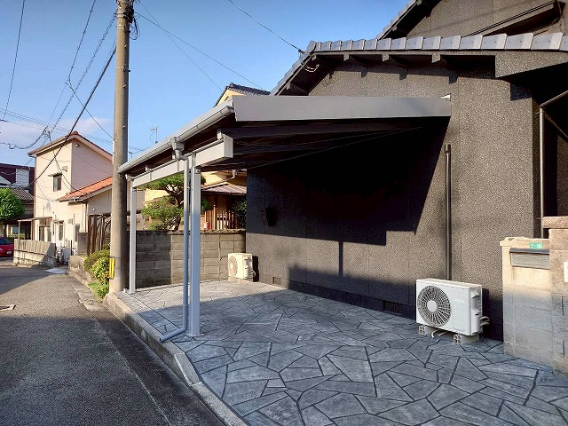 斜めから見た施工後外観