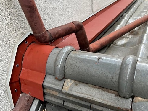 福山市雨漏り補修工事棟の積み直し完了後