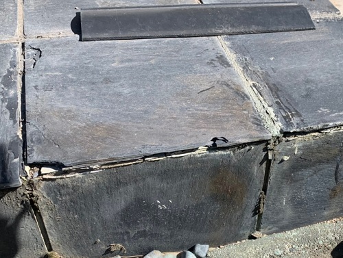 福山市玄関ポーチタイル調査劣化