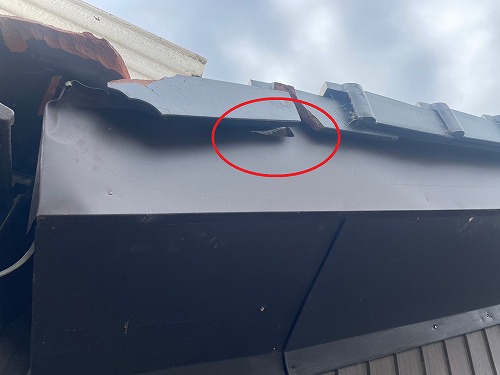 福山市瓦屋根の破損調査