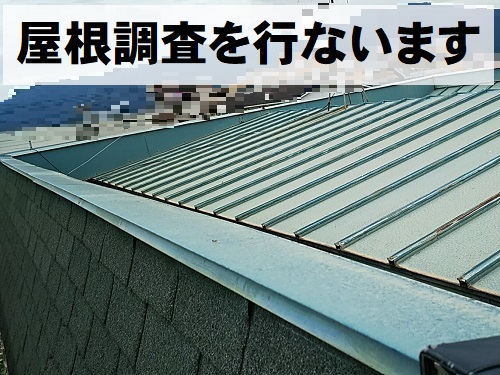 府中市で瓦棒葺き屋根の屋根点検