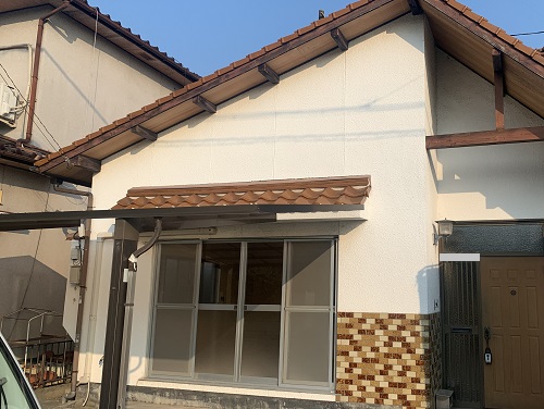 福山市庇調査の現場