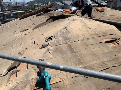 福山市屋根葺き替え工事