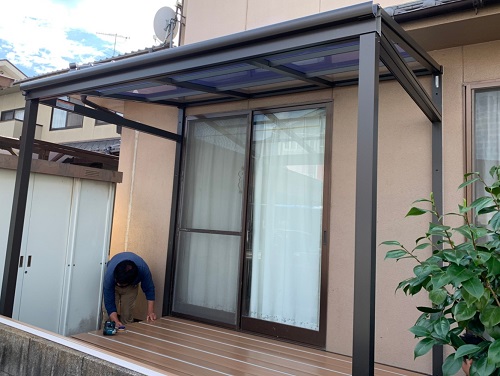 福山市テラス囲いサニージュ全体