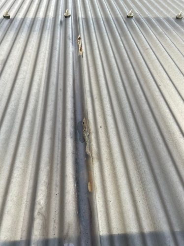 福山市カーポート屋根材取り替えビフォー