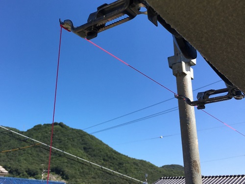 福山市雨樋取り替え工事軒樋吊金具水勾配をとる