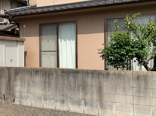 福山市リクシルサニージュテラス囲い設置工事前