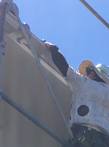 福山市雨樋取り替え工事軒樋を配置