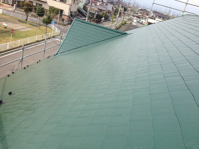 スレート屋根塗装完了