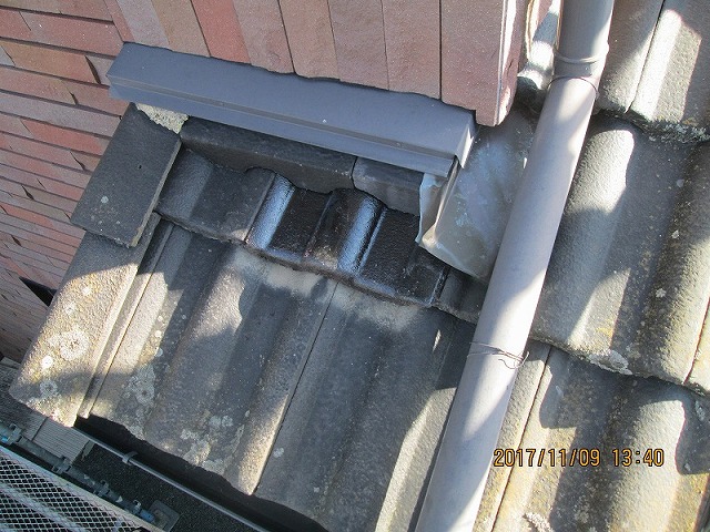 屋根に付いた這樋