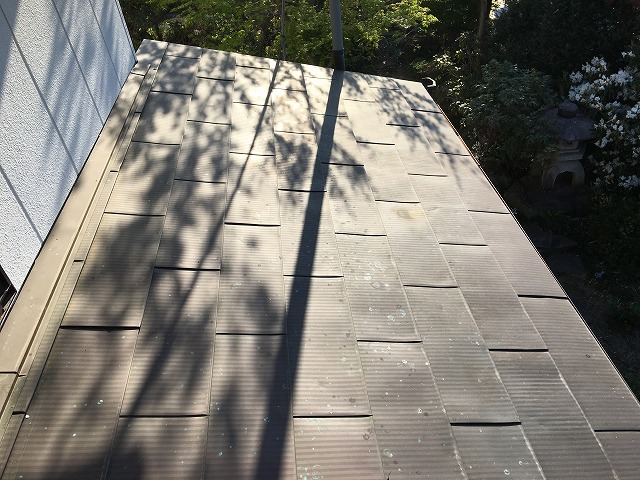 銅板屋根材を使った屋根