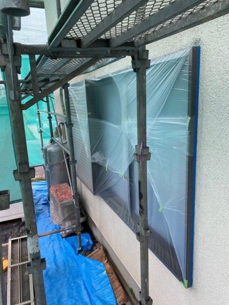 土間養生をしました