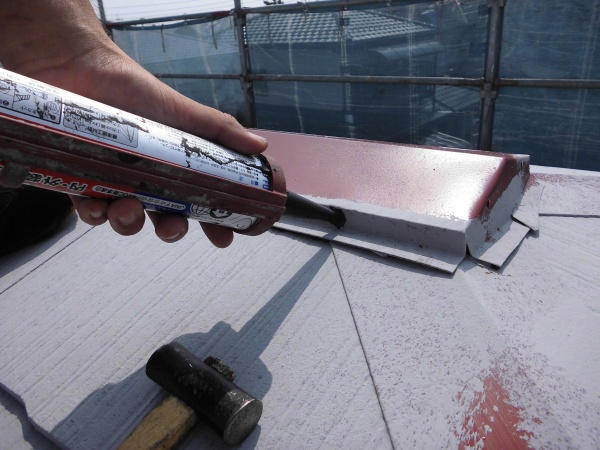 コーキングをしました