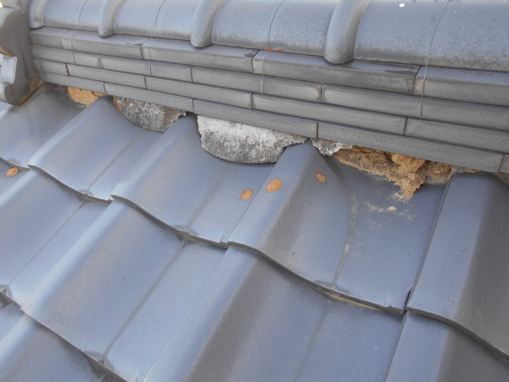 施工前の漆喰の状態