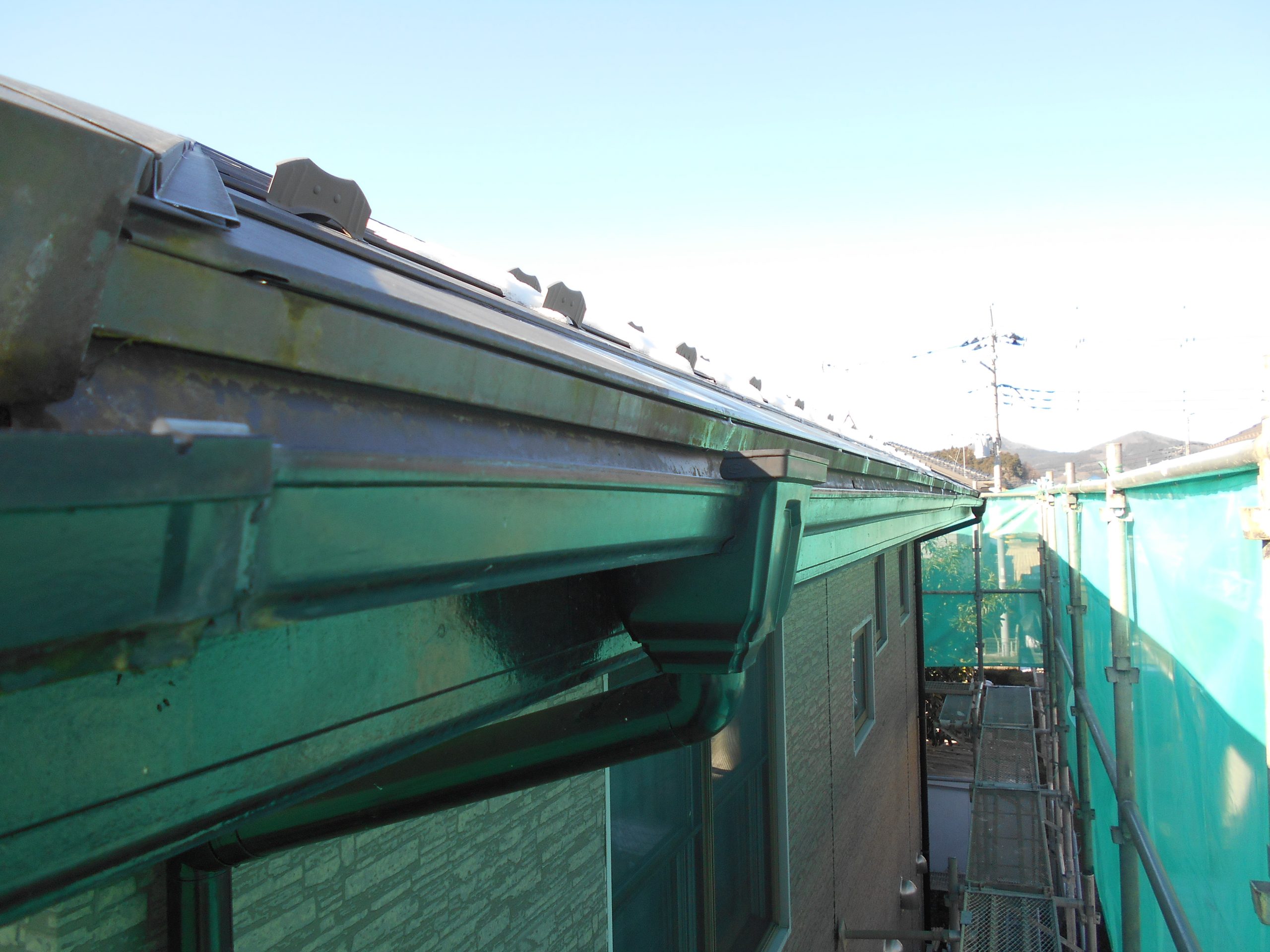 雨樋の勾配確認