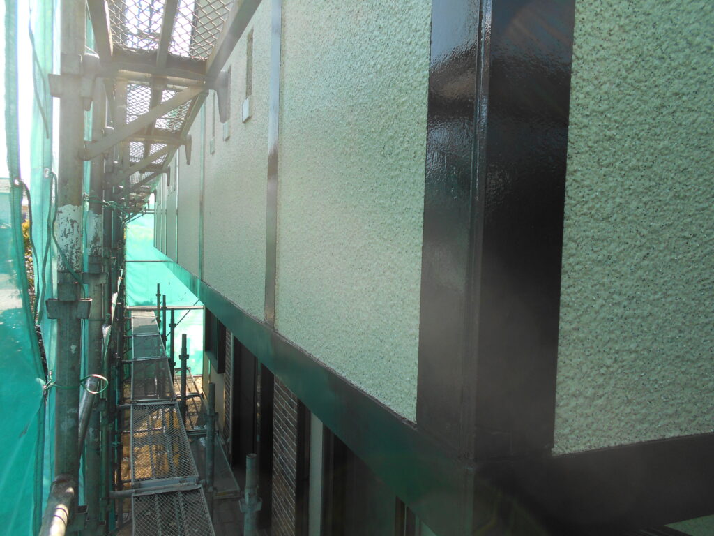 上塗り塗装終了