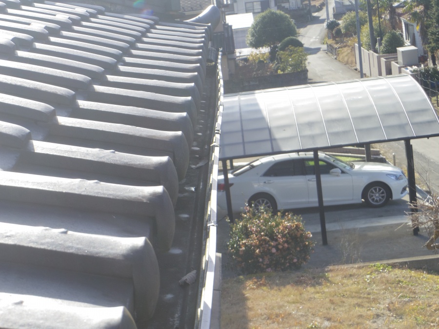 宇都宮市Y様、玄関上軒樋