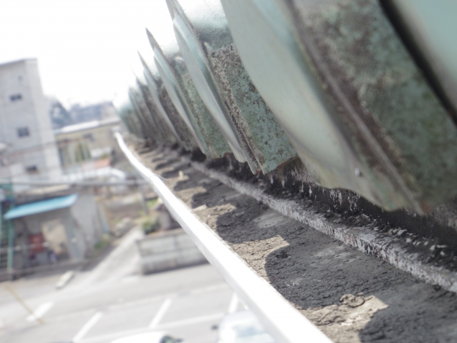 鹿沼市Ｈ様邸、軒樋全体の曲がり