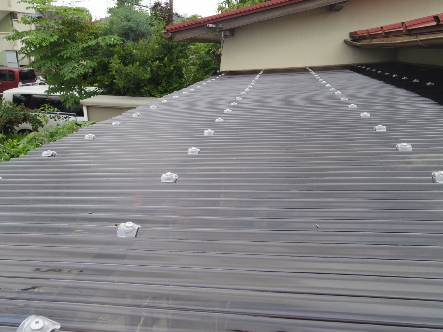 宇都宮市O様、波板取り付け後