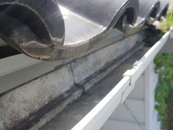 １階の軒樋です