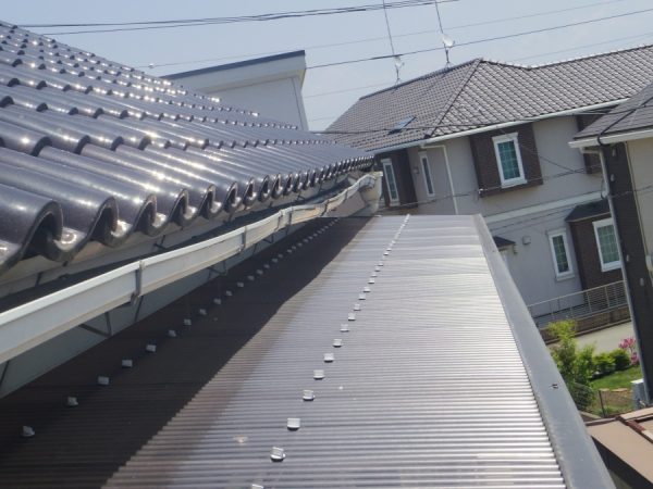 ２階の軒樋です