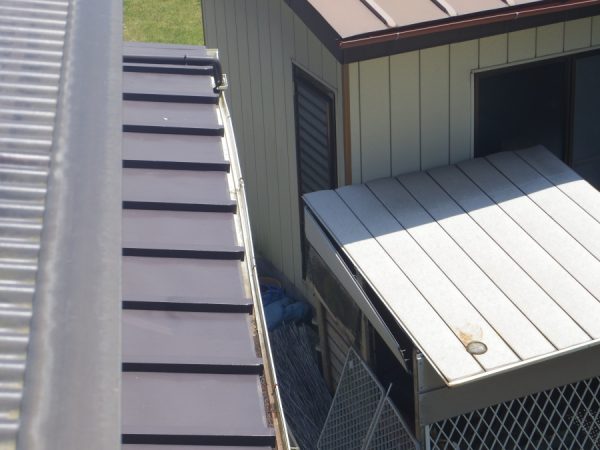 １階の軒樋です