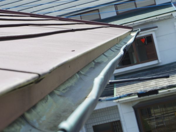 ２階の軒樋です