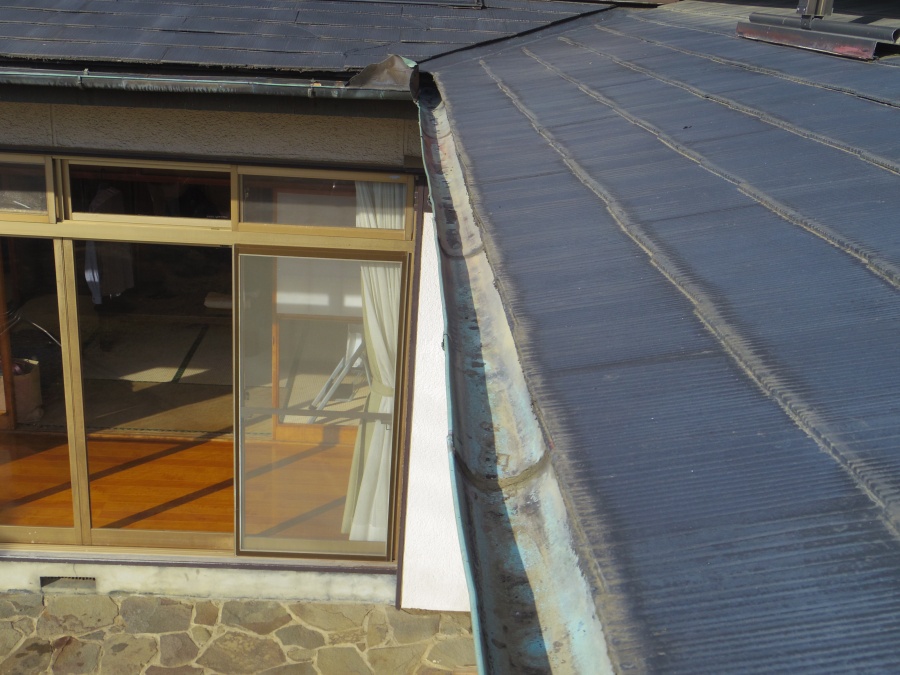 鹿沼市O様、南面１階部分軒樋