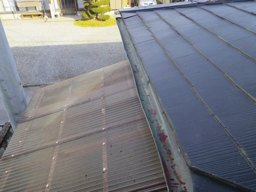 鹿沼市O様　軒樋勾配不良