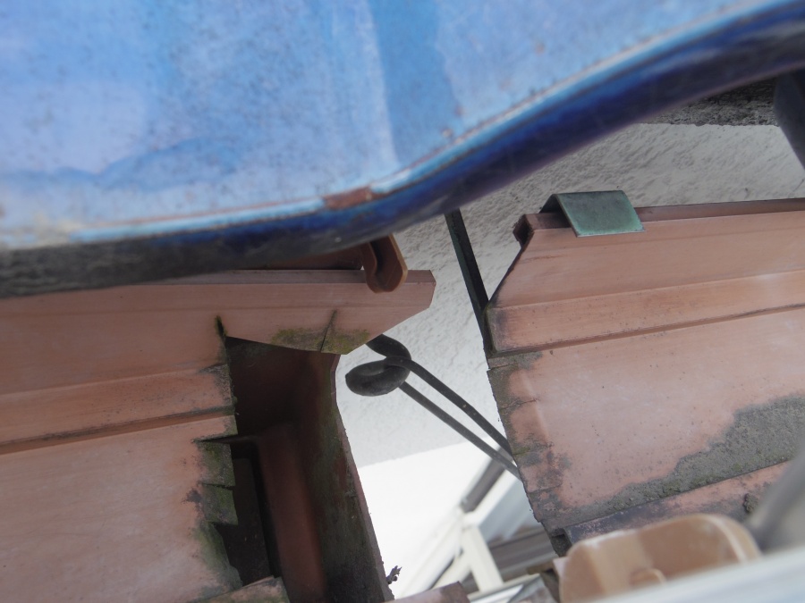 鹿沼市アパート玄関前の集水器