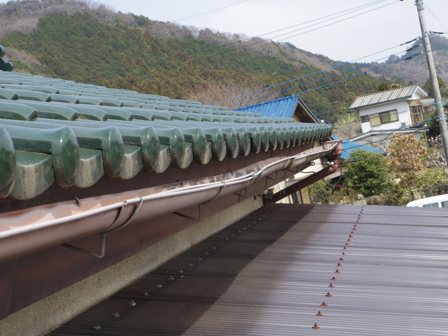 鹿沼市Ｋ様、南面大屋根軒樋