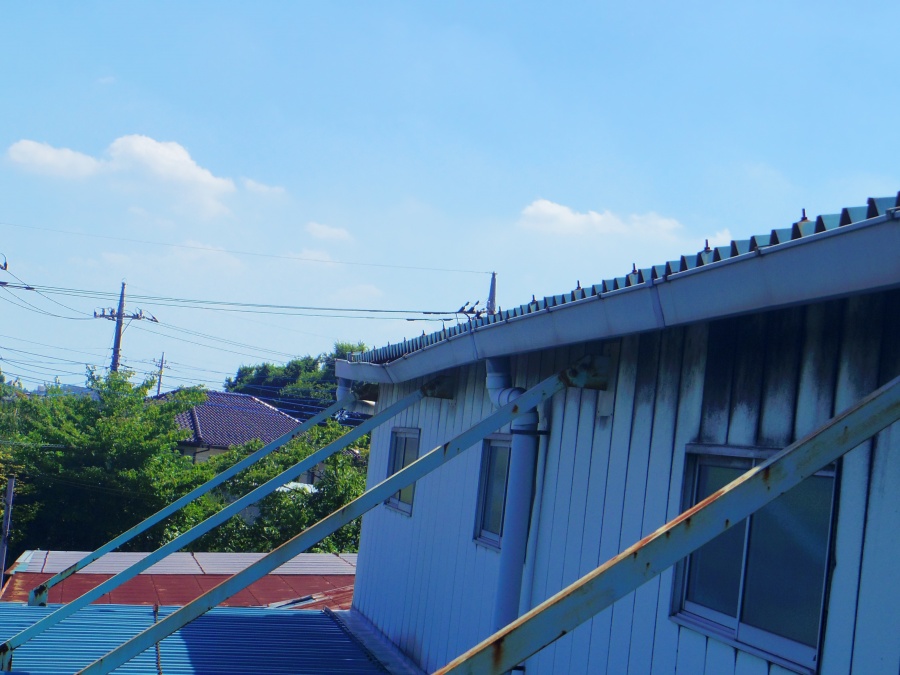 鹿沼市A様工場上屋根軒樋