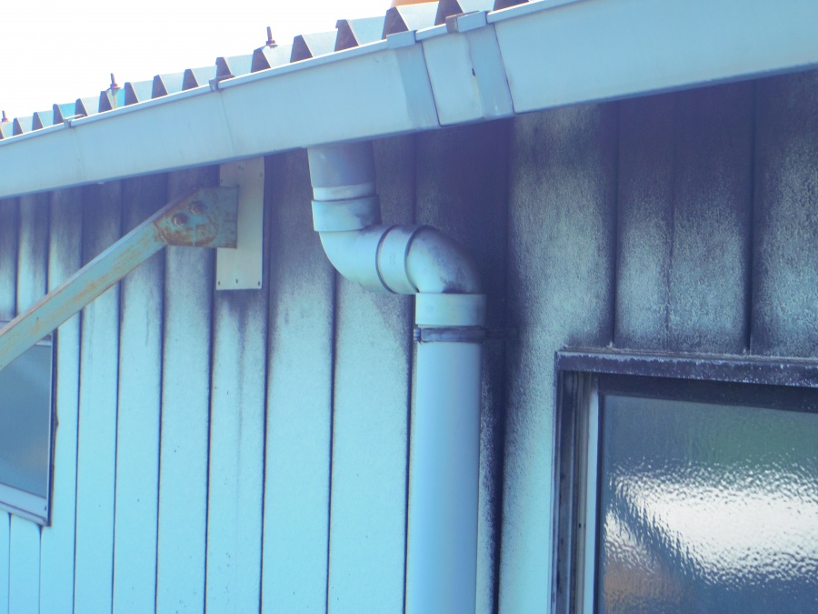 鹿沼市A様工場北面軒樋