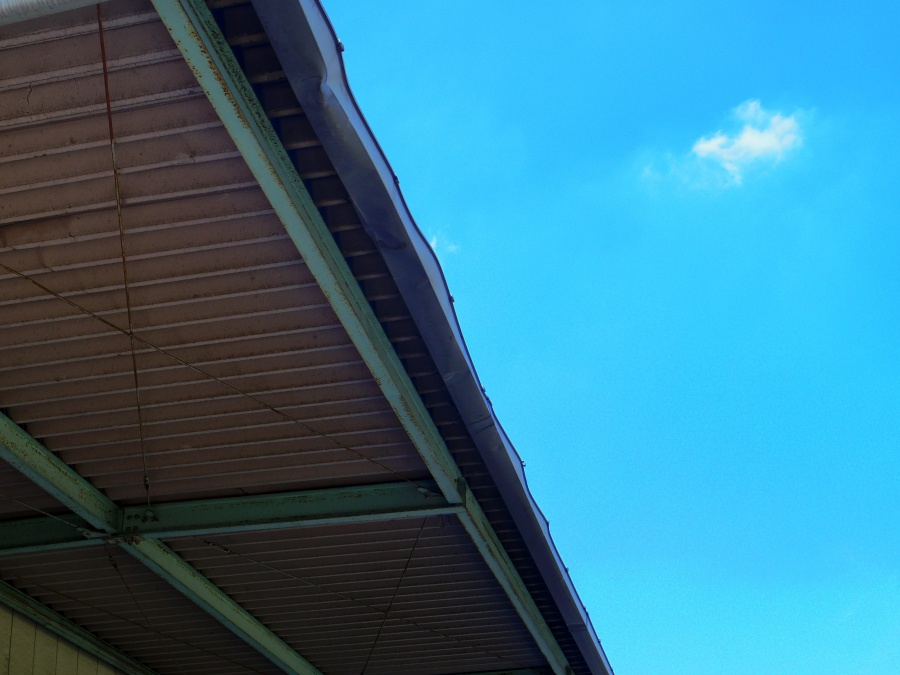 鹿沼市A様工場１階部分軒樋